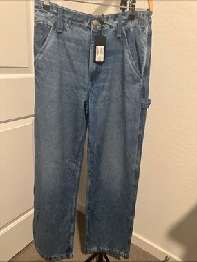 rag & bone Light Blue Straight-Leg Carpenter Jeans